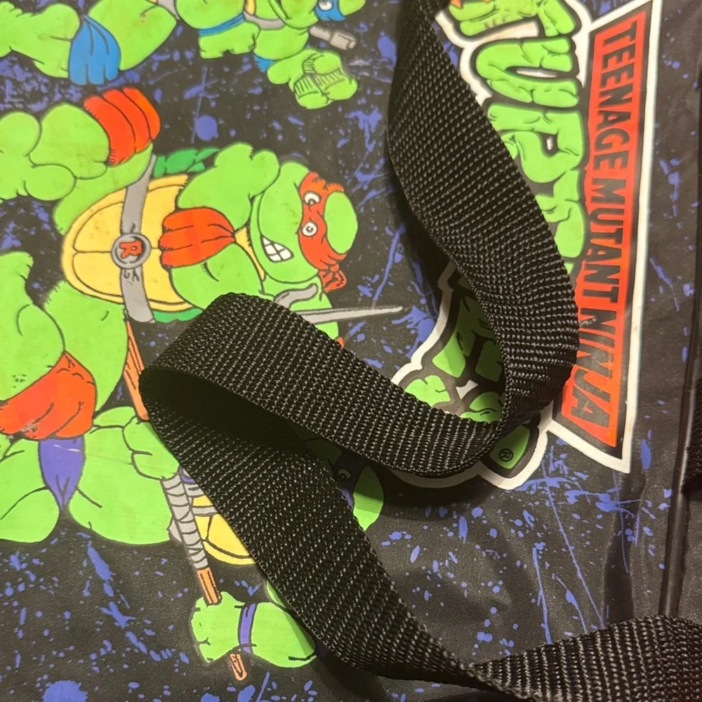 1989 Teenage Mutant Ninja Turtles Carry Bag Mirage Studios Black Messenger Bag